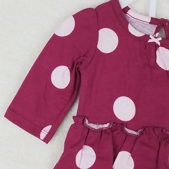 Carter's Baby Cotton 2-Piece Set‎ Size 3mo in Pink and Gray w/ Polka Dots - Picture 5 of 11